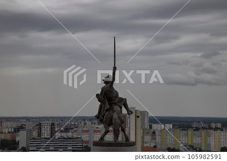Statue in Bratislava Castle in Slovakia 105982591