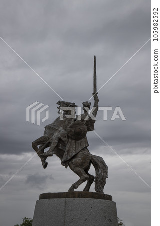 Statue in Bratislava Castle in Slovakia 105982592