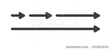 Set of simple black arrow icons - pointer and direction image material Set of simple black arrow icons - pointer and direction image material 105982810