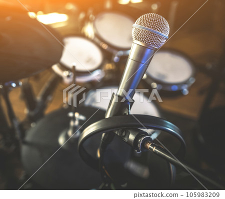 Microphone in recording studio 105983209