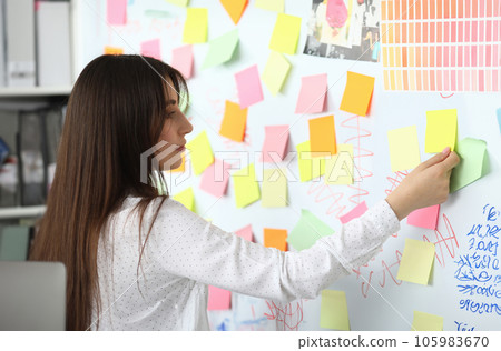 Smart creator working in office Smart creator working in office 105983670