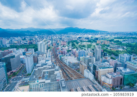 (Hokkaido) Sapporo townscape/west side seen from JR Tower at Sapporo Station (Hokkaido) Sapporo townscape/west side seen from JR Tower at Sapporo Station 105983919