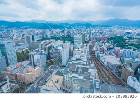 (Hokkaido) Sapporo townscape/west side seen from JR Tower at Sapporo Station (Hokkaido) Sapporo townscape/west side seen from JR Tower at Sapporo Station 105983920