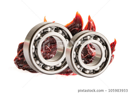 Ball bearing stainless with grease, red excellent water resistance synthetic lithium complex grease for moving path and machinery lubrication for automotive and industrial. 105983933