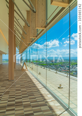Gifu Prefectural Government Office, View from Seiryu Lobby <Gifu City, Gifu Prefecture> Gifu Prefectural Government Office, View from Seiryu Lobby <Gifu City, Gifu Prefecture> 105985142