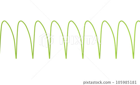 Electrocardiogram displaying ventricular tachycardia, 3D illustration 105985181