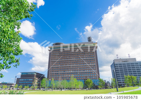 岐阜縣政府外觀,從岐阜唯之森眺望<岐阜縣岐阜市> 岐阜縣政府外觀,從岐阜唯之森眺望<岐阜縣岐阜市> 105985678