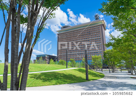 岐阜縣政府外觀,從岐阜唯之森眺望<岐阜縣岐阜市> 岐阜縣政府外觀,從岐阜唯之森眺望<岐阜縣岐阜市> 105985682