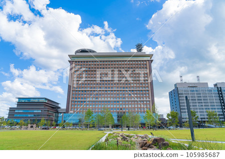 Exterior of Gifu Prefectural Office, view from Gifu Yui no Mori <Gifu City, Gifu Prefecture> 105985687