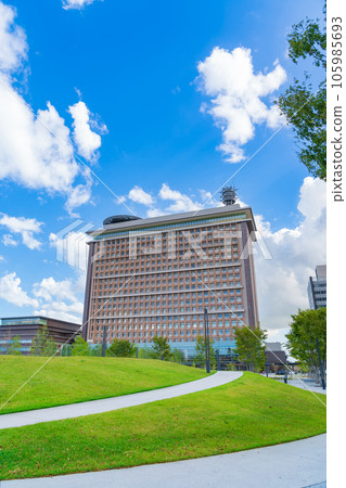 Exterior of Gifu Prefectural Office, view from Gifu Yui no Mori <Gifu City, Gifu Prefecture> 105985693