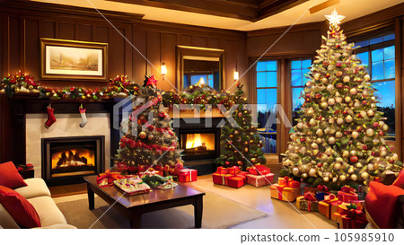 christmas tree holiday decoration christmas tree winter gift celebration snow star 105985910