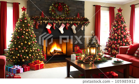 christmas tree holiday decoration christmas tree winter gift celebration snow star 105985912