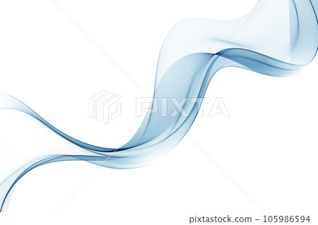 Transparent smoky blue lines, abstract design element, background. Transparent smoky blue lines, abstract design element, background. 105986594