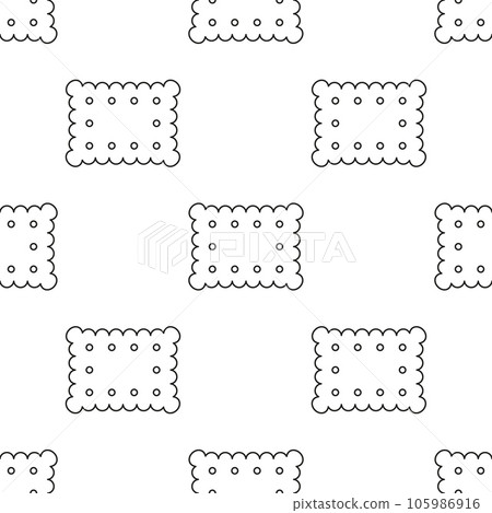vector seamless pattern of cartoon cracker vector seamless pattern of cartoon cracker 105986916