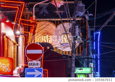 Ura-Namba, Sennichimae at night, Misono Building 105987651