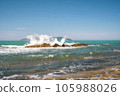 Stunning view of Porto Novo Beach in Zvernec, Vlore, Albania. 105988026