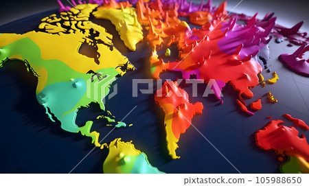 從世界地圖中彈出的幾何世界——生成AI 105988650