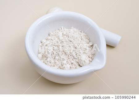 Calcium oxide CaO, commonly known as quicklime or burnt lime 105990244