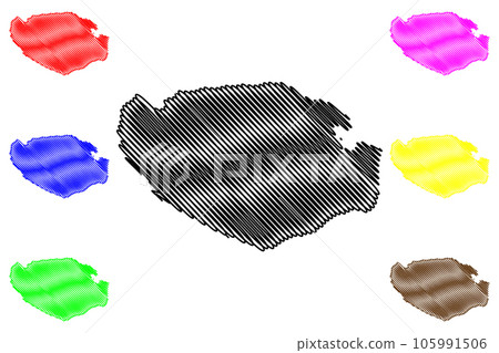 Buru island (Republic of Indonesia, Maluku Islands, South East Asia) map vector illustration, scribble sketch Boeroe, Boro, or Bouru map Buru island (Republic of Indonesia, Maluku Islands, South East Asia) map vector illustration, scribble sketch Boeroe, Boro, or Bouru map 105991506