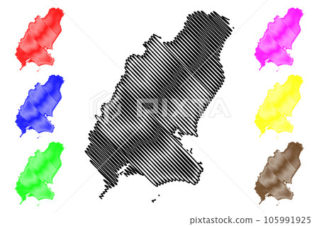 Wexford County Council (Republic of Ireland, Counties of Ireland) map vector illustration, scribble sketch Wexford map Wexford County Council (Republic of Ireland, Counties of Ireland) map vector illustration, scribble sketch Wexford map 105991925