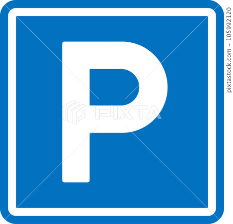 Parking sign, road symbol. Parking public icon street place. 105992120