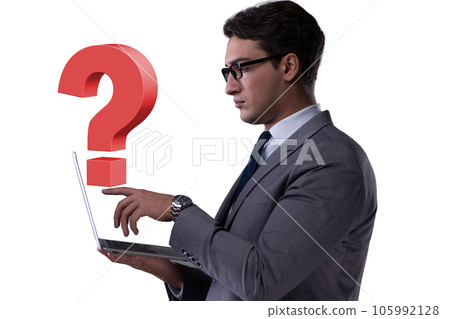 Concept of uncertainty with question mark Concept of uncertainty with question mark 105992128