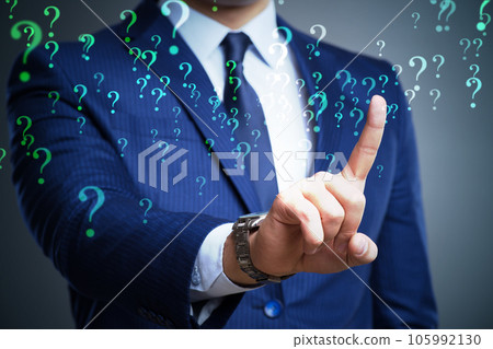 Concept of uncertainty with question mark Concept of uncertainty with question mark 105992130