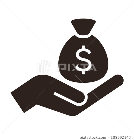 Money bag on hand Money bag on hand 105992143
