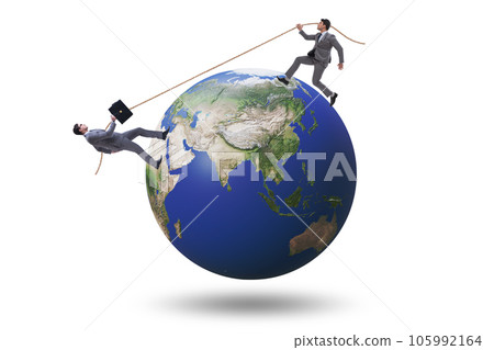 Illustration of global international conflict Illustration of global international conflict 105992164
