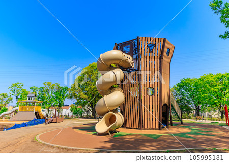 Tokyo Adachi Ward Toneri Park Boken no Oka (cylindrical haniwa tower) Tokyo Adachi Ward Toneri Park Boken no Oka (cylindrical haniwa tower) 105995181