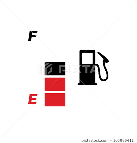 Vector illustration fuel indicator logo template 105996411
