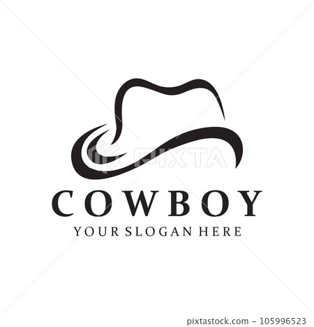 Cowboy hat Logo template vector illustration 105996523