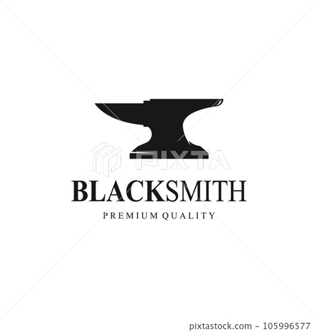 Blacksmith logo design vector 105996577