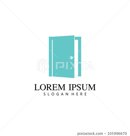 Open door logo concept Open door logo concept 105996670