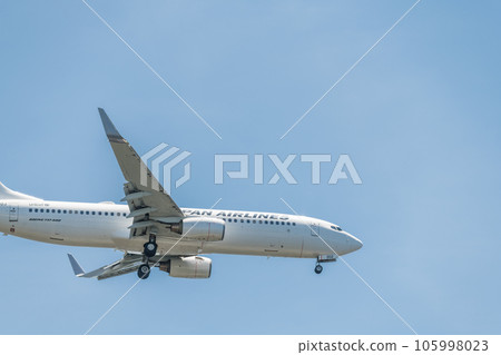 [日航飛機準備從城南島海濱公園上空降落] 105998023