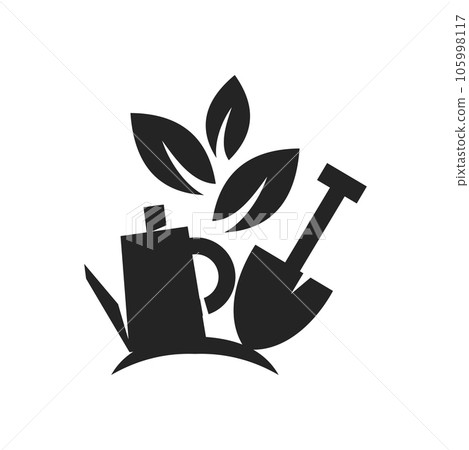 gardening logo template Isolated. Brand Identity. Icon Abstract Vector graphic 105998117