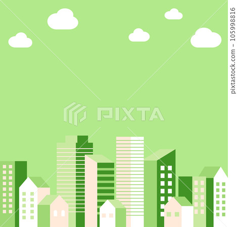 背景圖_建築群_綠色 背景圖_建築群_綠色 105998816