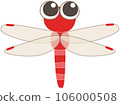 cute red dragonfly 106000508