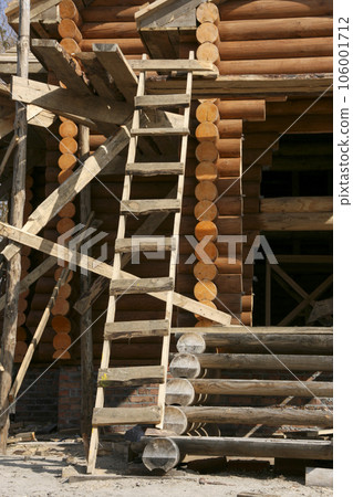 Construction of wooden house. Construction of wooden house. 106001712