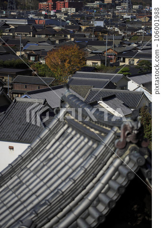 從山上看秋天瓦屋頂的竹原街景保存區 從山上看秋天瓦屋頂的竹原街景保存區 106001988