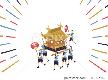 人們抬著便攜式神龕 106002462