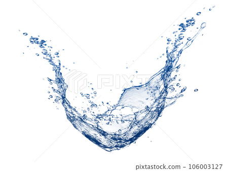 Illustration of abstract blue splashes Illustration of abstract blue splashes 106003127