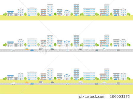 城市建築和汽車插圖集_1 106003375