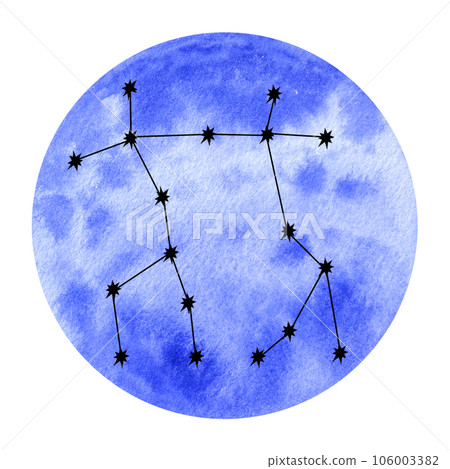 Astrological air elements zodiac signs. Horoscope icons set: gemini libra aquarius. Hand draw watercolor illustration isolated. For logo, calendar Astrological air elements zodiac signs. Horoscope icons set: gemini libra aquarius. Hand draw watercolor illustration isolated. For logo, calendar 106003382