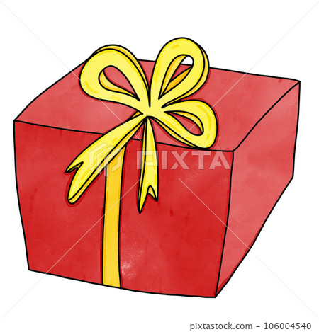 A Gift box watercolor painting for decor A Gift box watercolor painting for decor 106004540