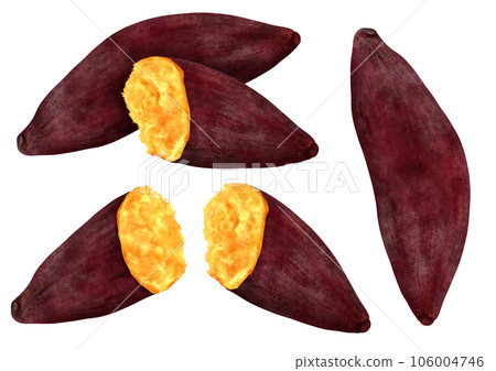 Baked sweet potato, sweet potato, the taste of autumn 106004746