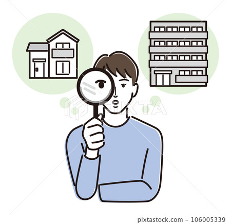 A man looking into buying a home 106005339