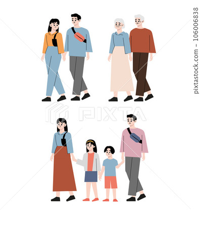couple, vector, set 106006838
