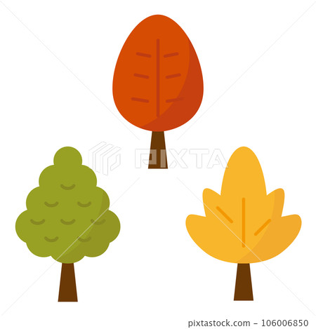 Illustration of a tree with colorful autumn leaves Illustration of a tree with colorful autumn leaves 106006850