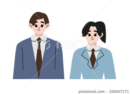 vector, girl, asian 106007271